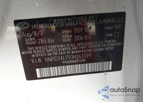 2018 Hyundai Elantra Se из США, поврежденный, VIN 5NPD74LF9JH263399